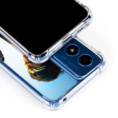 DC Comics Wonder Woman Action Pose Poster Moto G 5G (2024) Clear Case